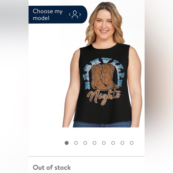 •NWT•Time and Tru Women's Destination Graphic Print Tank Top- NASHVILLE🤠 - Picture 6 of 6